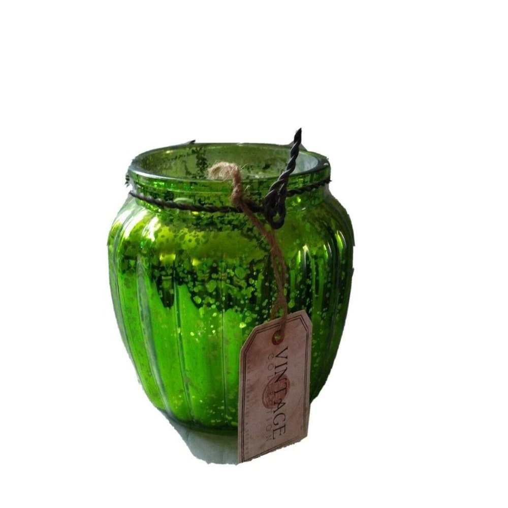 Mercury Glass Lantern Hanging Candle Light Candle